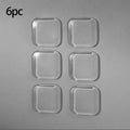 Door Knob Wall Shield Clear Soft Rubber Door Stopper Door Handle Bumper Mute Stickers Wall Protector Muffler Pad Protective Plug