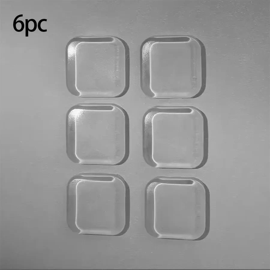 Door Knob Wall Shield Clear Soft Rubber Door Stopper Door Handle Bumper Mute Stickers Wall Protector Muffler Pad Protective Plug