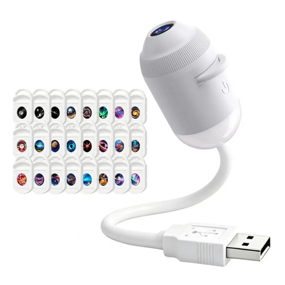 5D Holographic Galaxy & Ocean Projector – Smart LED Night Light with 24 Films for Bedroom & Party Décor