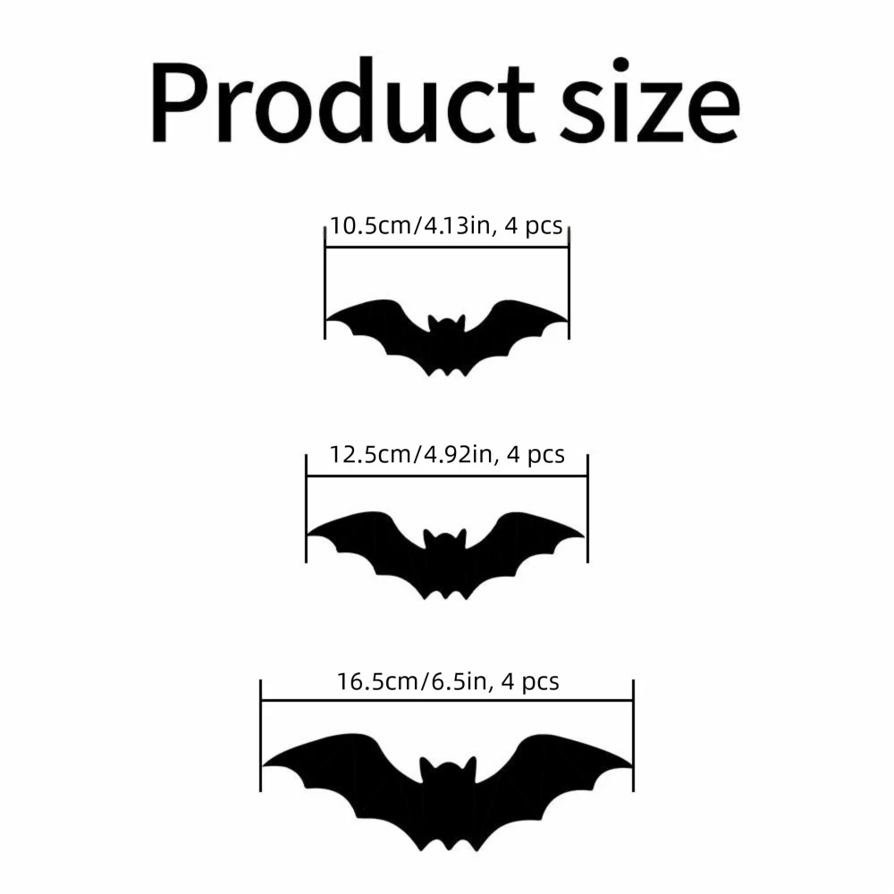 Halloween 3D Bat LED Wall Decal Night Light | Peel & Stick Glow Decoration