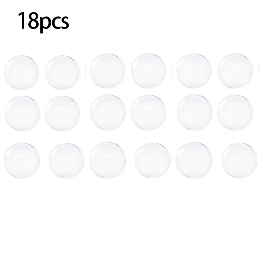 Door Knob Wall Shield Clear Soft Rubber Door Stopper Door Handle Bumper Mute Stickers Wall Protector Muffler Pad Protective Plug