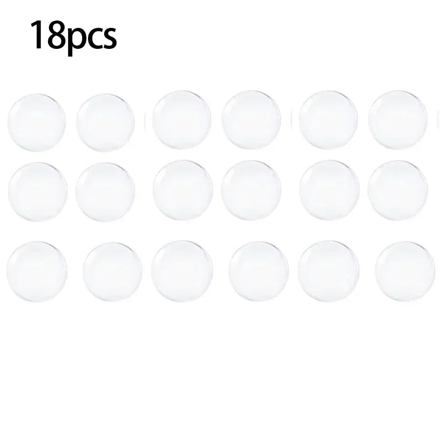 Door Knob Wall Shield Clear Soft Rubber Door Stopper Door Handle Bumper Mute Stickers Wall Protector Muffler Pad Protective Plug